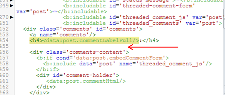 put texts below post a comment