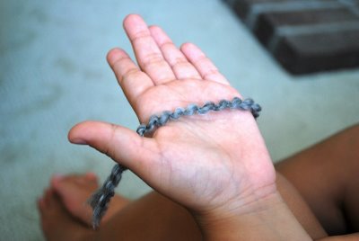 finger knitting-Knitting Gallery