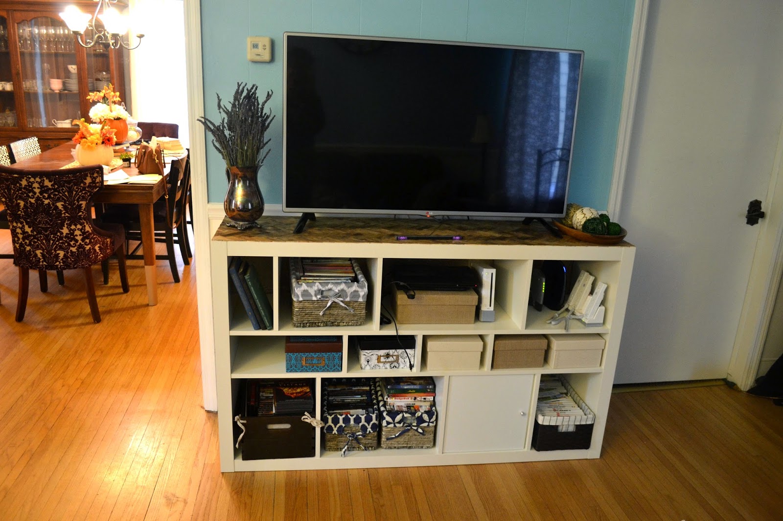 Our House in the Middle of Our Street Ikea Hack Media Console Part II