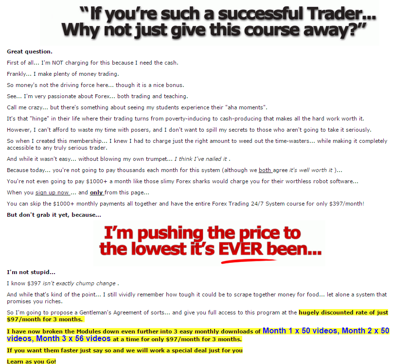 best forex trading video course