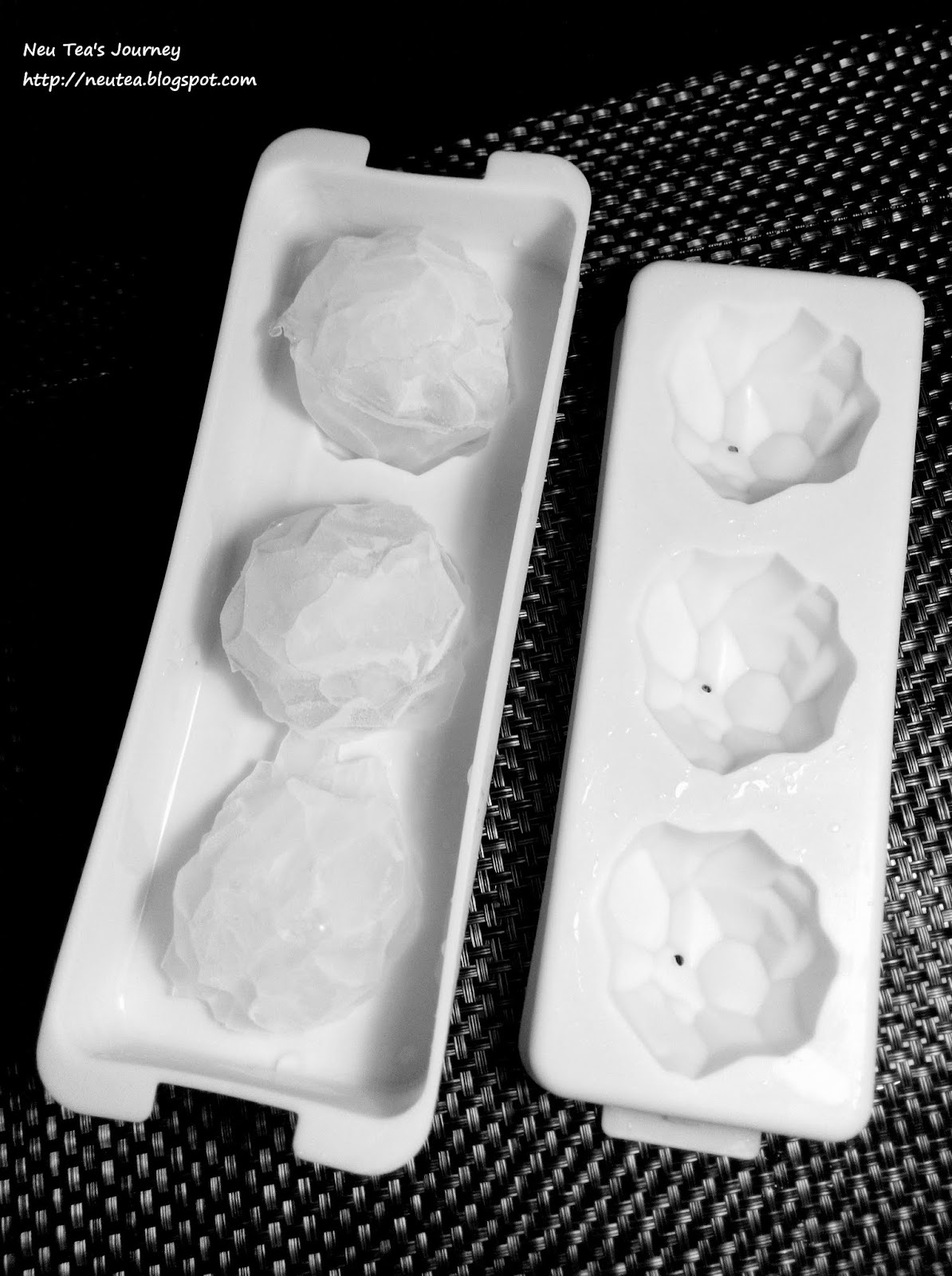 Neu Tea's Journey Whisky Ice Ball Maker bought from DAISO