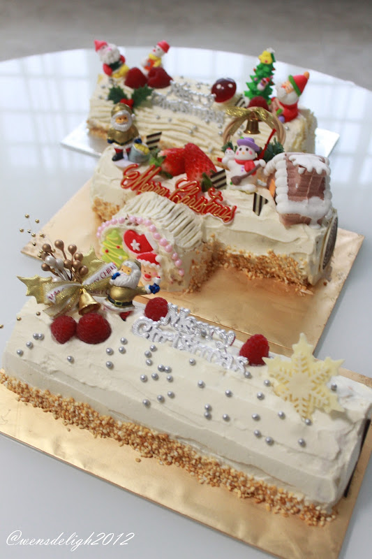 Wen's Delight X'mas Bake 2012 Part 5 Log Cakes!