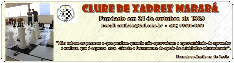 Clube de Xadrez Marabá: 496 - XEQUE-MATE (BRUCE WILLIS)