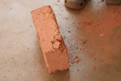 Bricks of Bad Quality Broken by Falling from a height of 1 metre