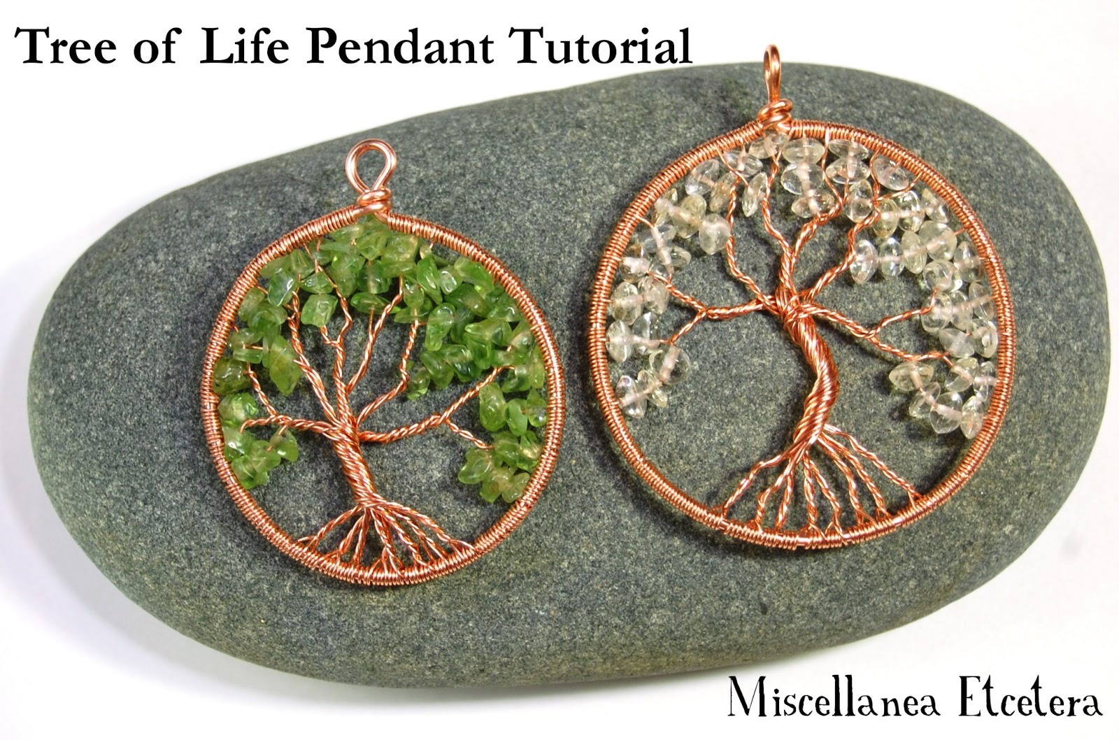 Miscellanea Etcetera Jewelry Tutorial Tree of Life Pendant
