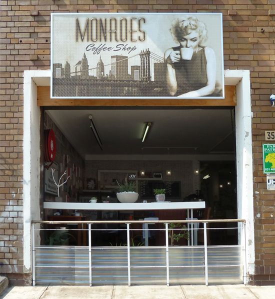 Monroes Coffee Shop - A cool new spot for Durban