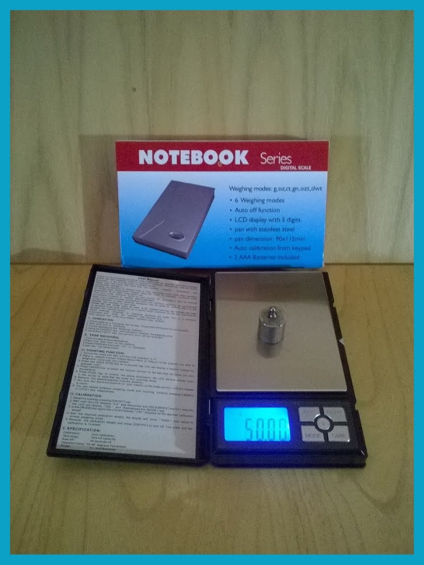 Big Pocket Scale "NOTEBOOK" Series.