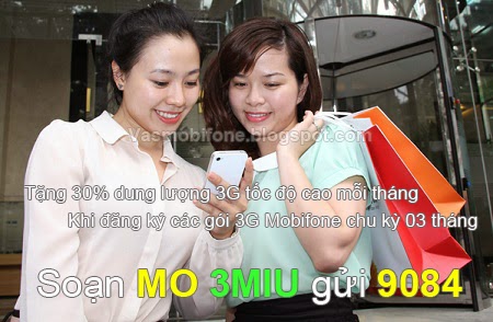 tang 30% dung luong khi dang ky 3g mobifone 3 thang Tặng 30% dung lượng khi đăng ký 3G Mobifone 3 tháng