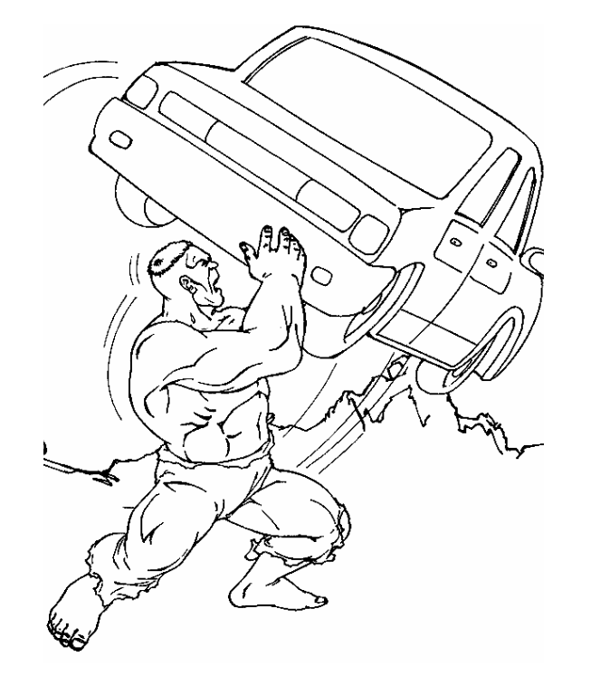 Incredible Hulk Coloring Pages | Learn To Coloring