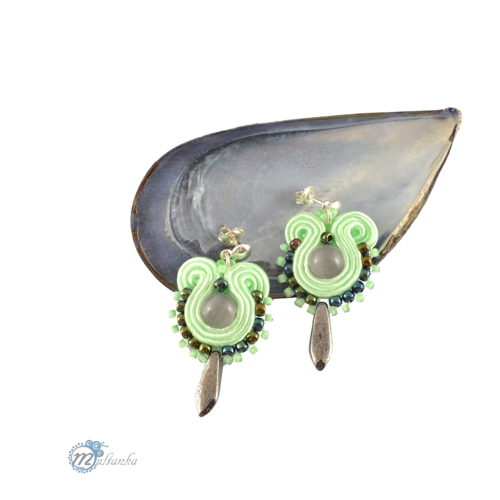 Mietowo-szare sutaszki - multanka Mietowo-szare sutaszki - multanka