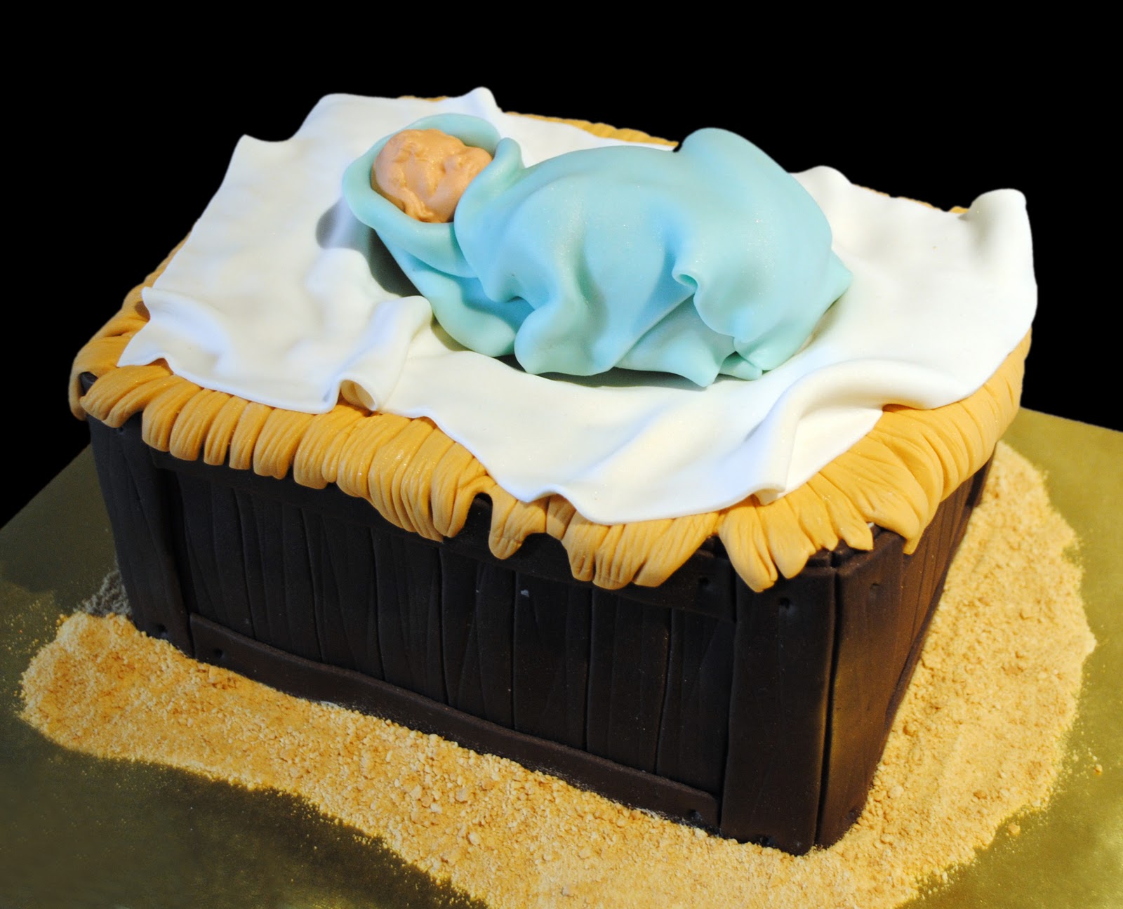 The Cake And The Frog Nativity Cake
