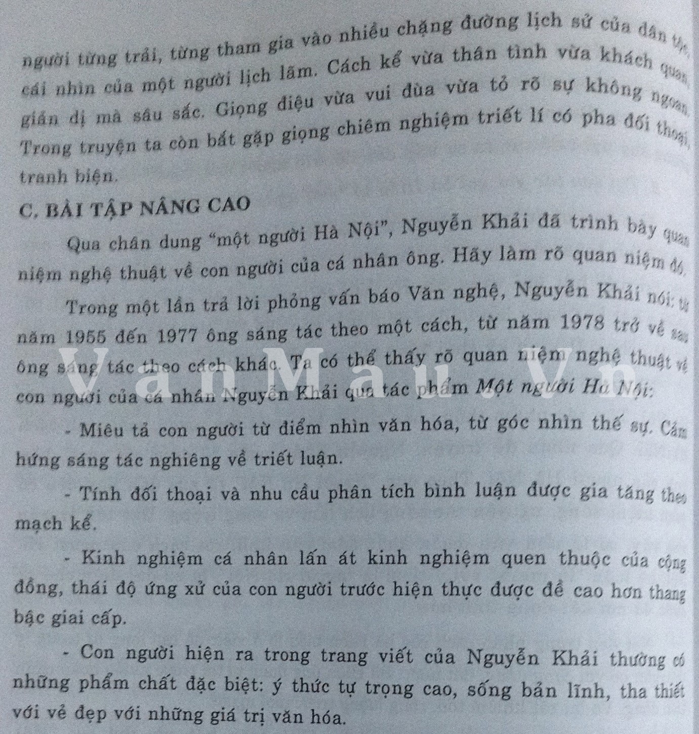 Soạn bài Một người Hà Nội