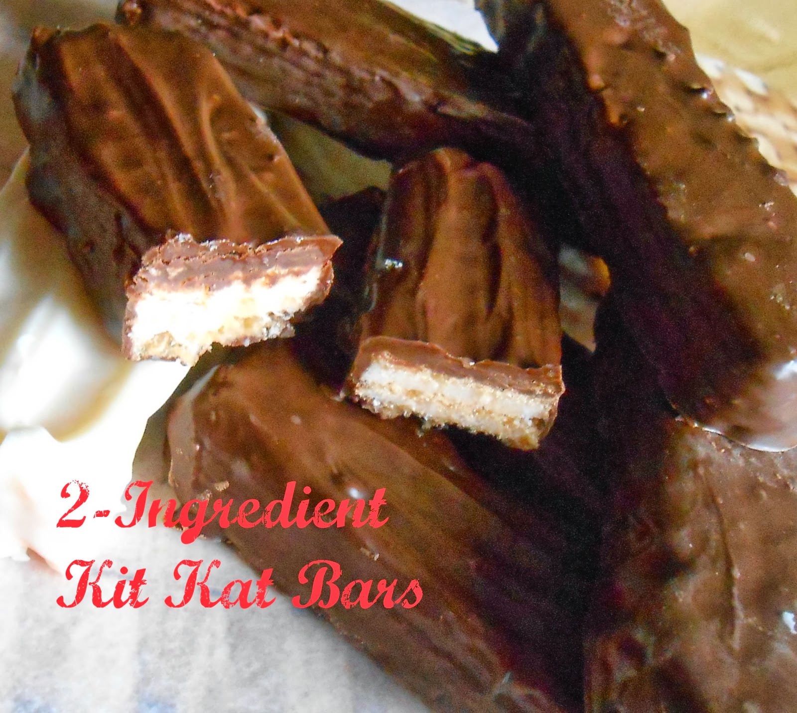 The Better Baker 2 Ingredient Kit Kat Bars