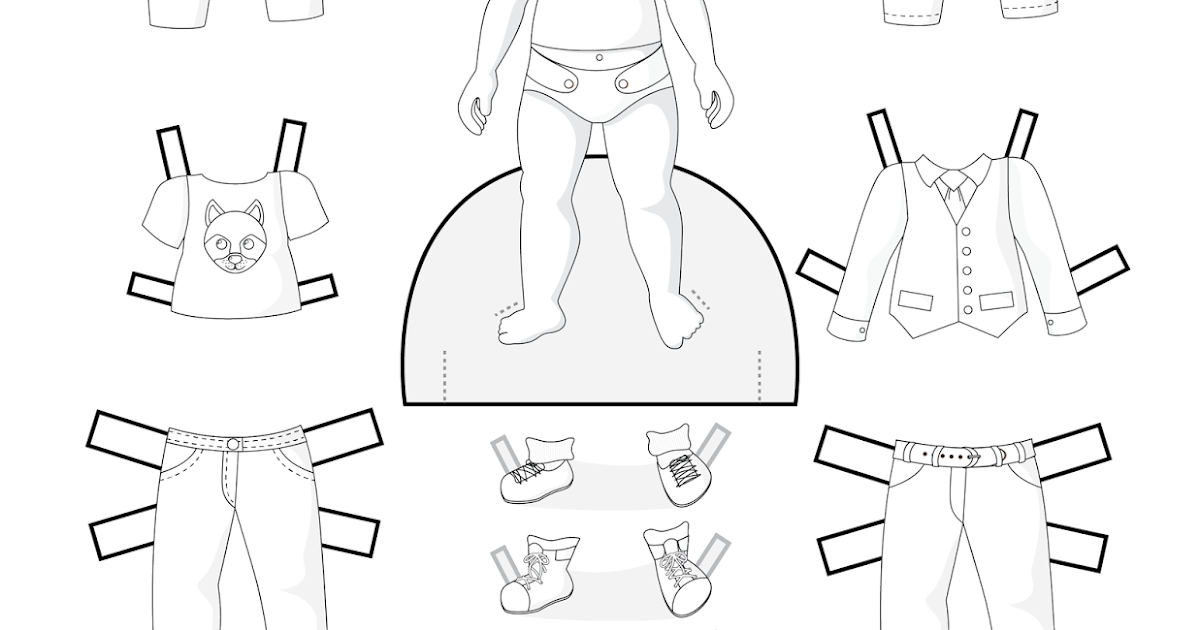 Paper Doll School Toddler Fashion Friday Black and White Round 1