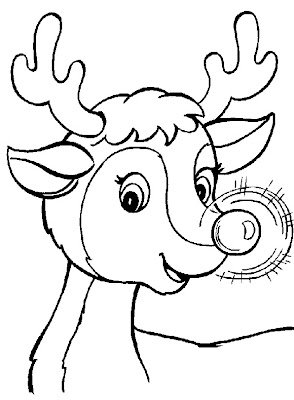 Reindeer Coloring Pages on Reindeer Face Coloring Pages 3 Jpg