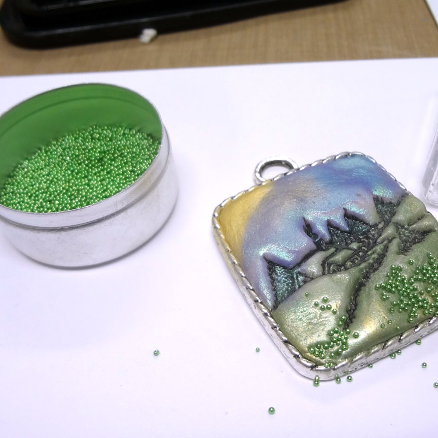 Resin Crafts Stamping Into Jewelry Clay