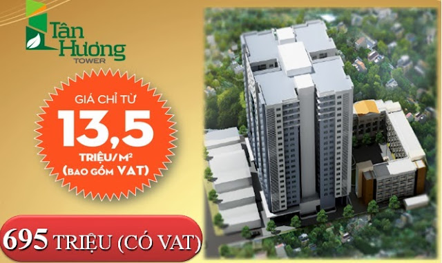 Bán căn hộ trung tâm Q. Tân Phú, 76m2, 2PN, 1 tỷ, NH cho vay 20 năm.