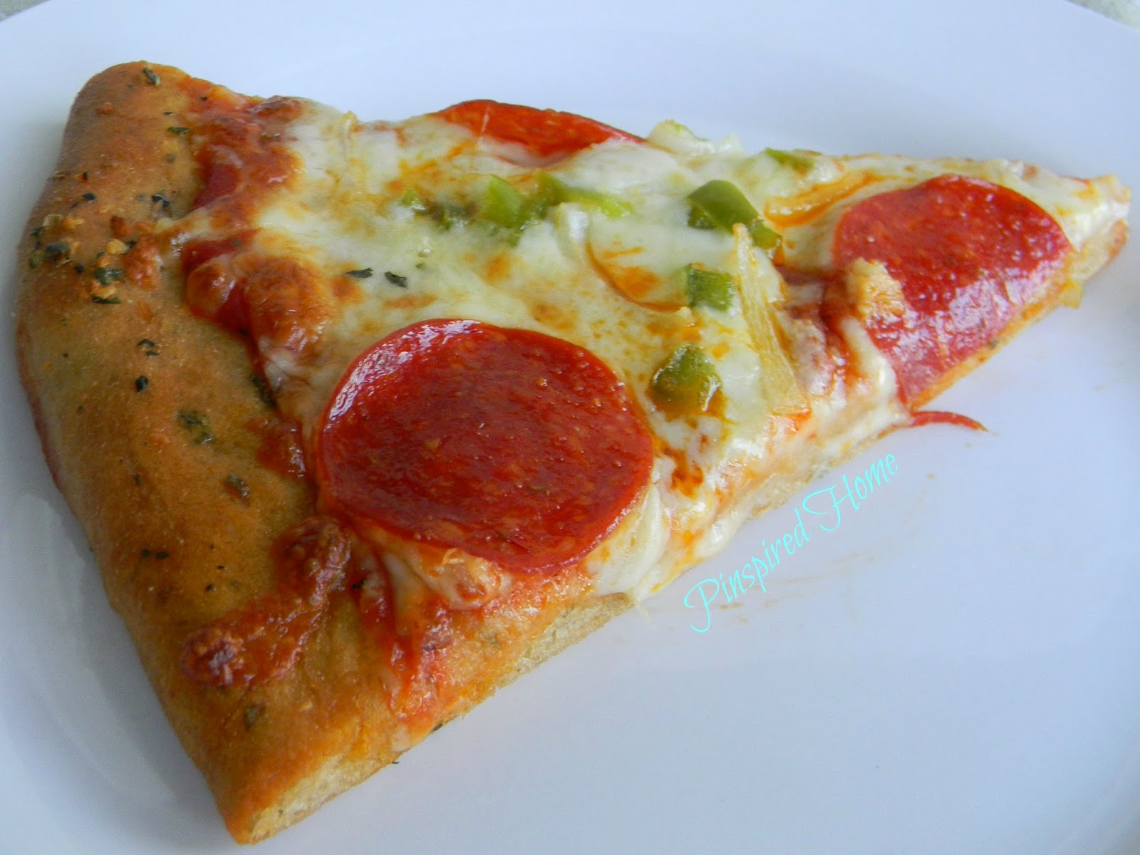 Pinspired Home GarlicHerb Pizza Crust (100 Whole Wheat and NoKnead!)