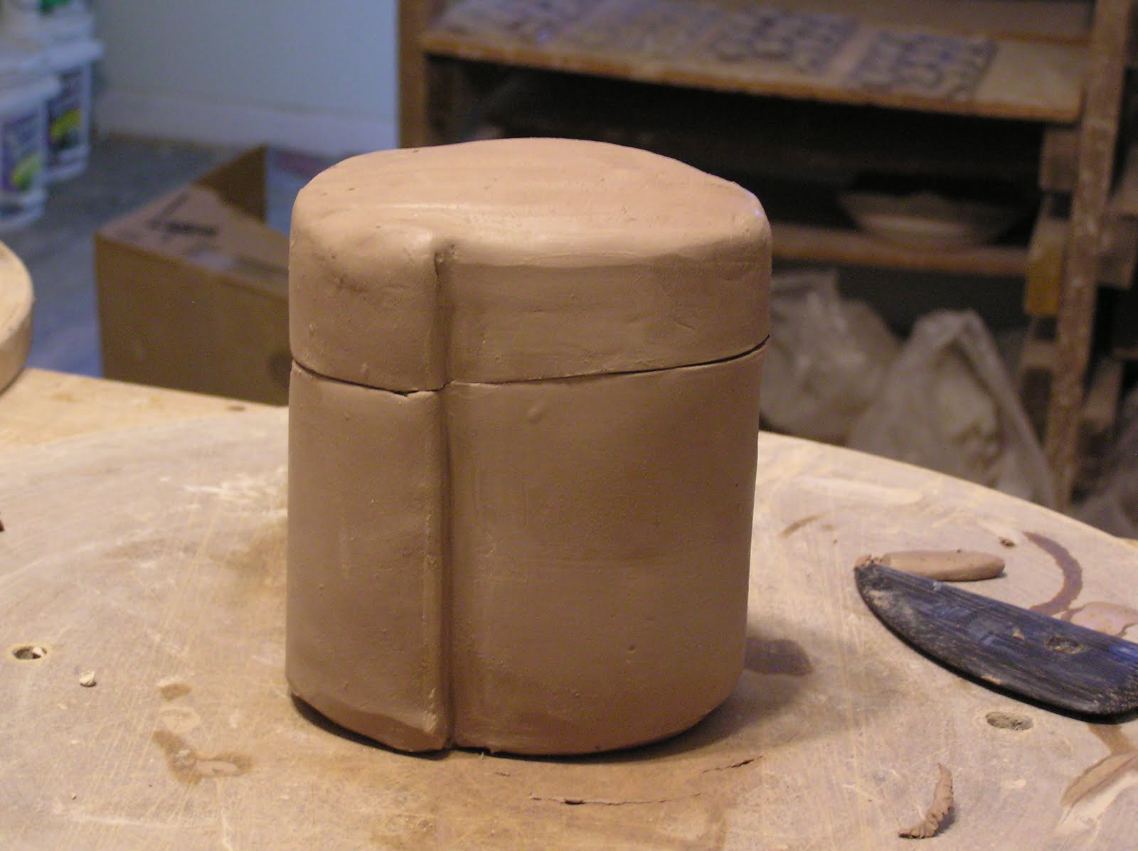 Fine Mess Pottery Photo Tutorial SlabBuilt Lidded Jar