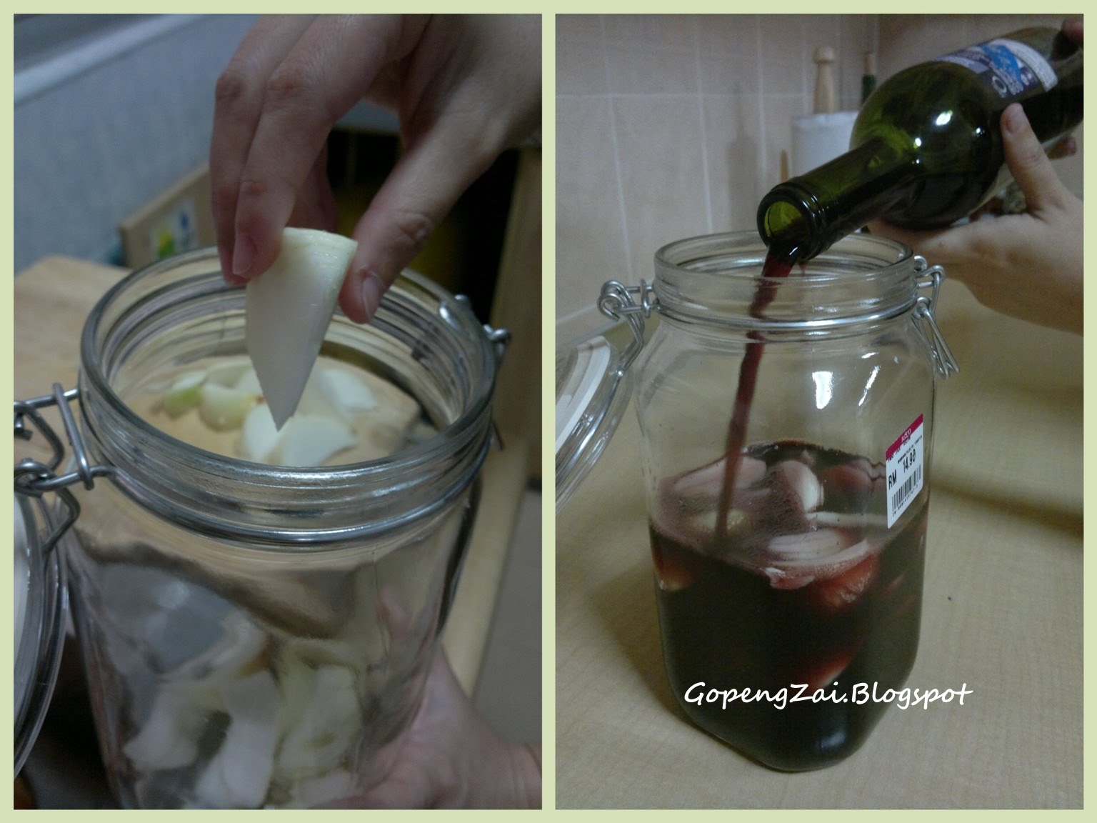 Gopeng Zai's blog "务边仔吹水簿" Homemade Red Wine Onion