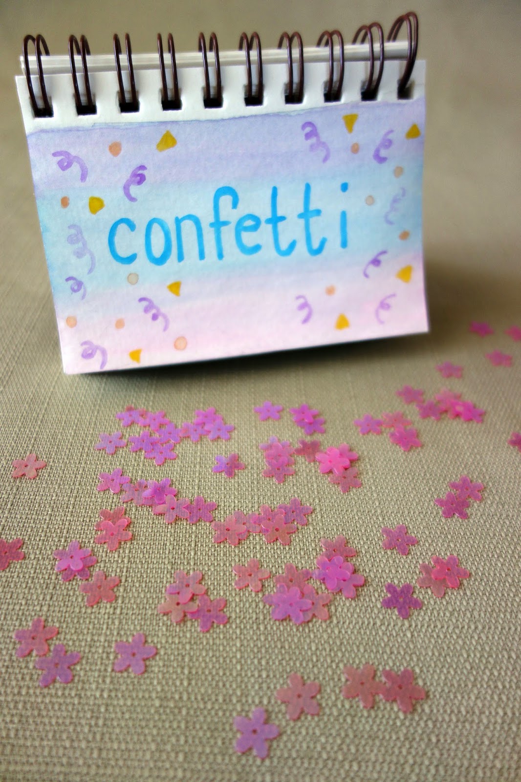 blah to TADA! Confetti, Confetti