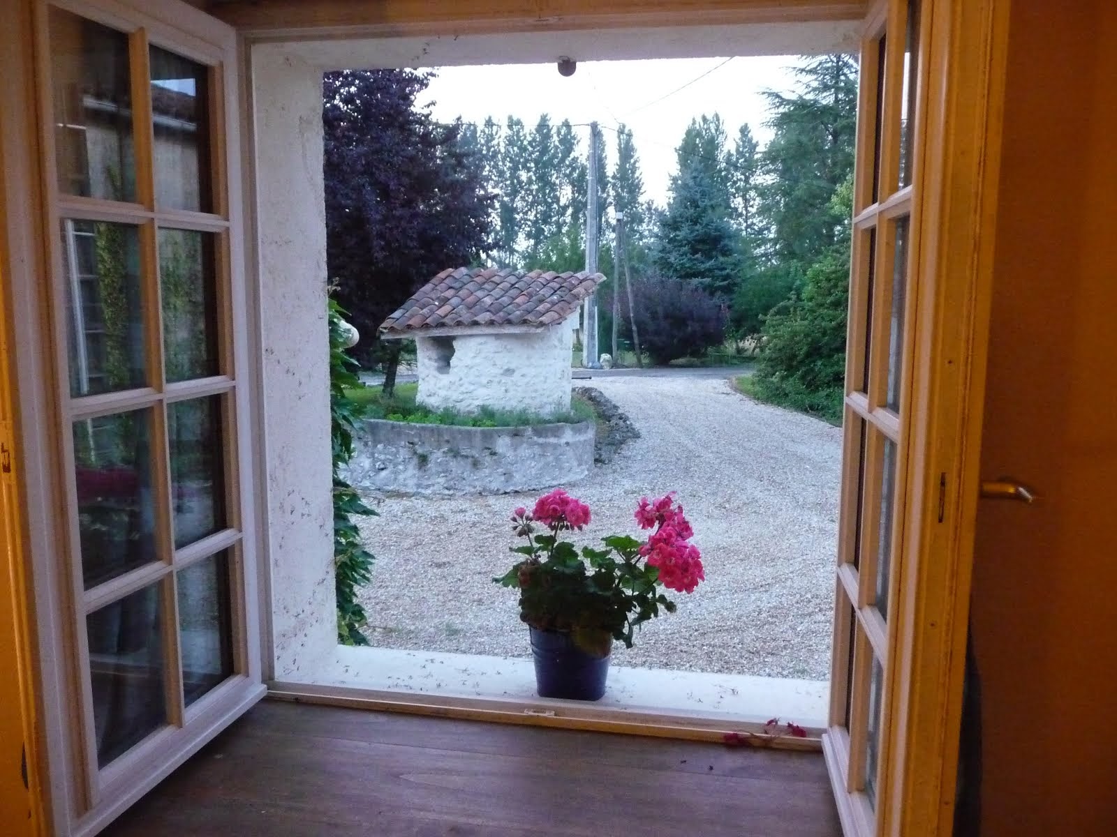 The view from our bedroom window, Le Petit Maine