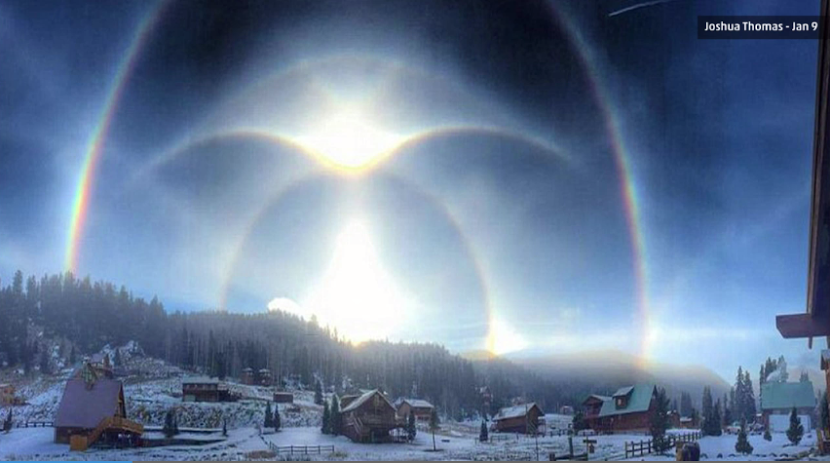 Somptueux halos ciel janvier 2015 Somptueux halos ciel janvier 2015