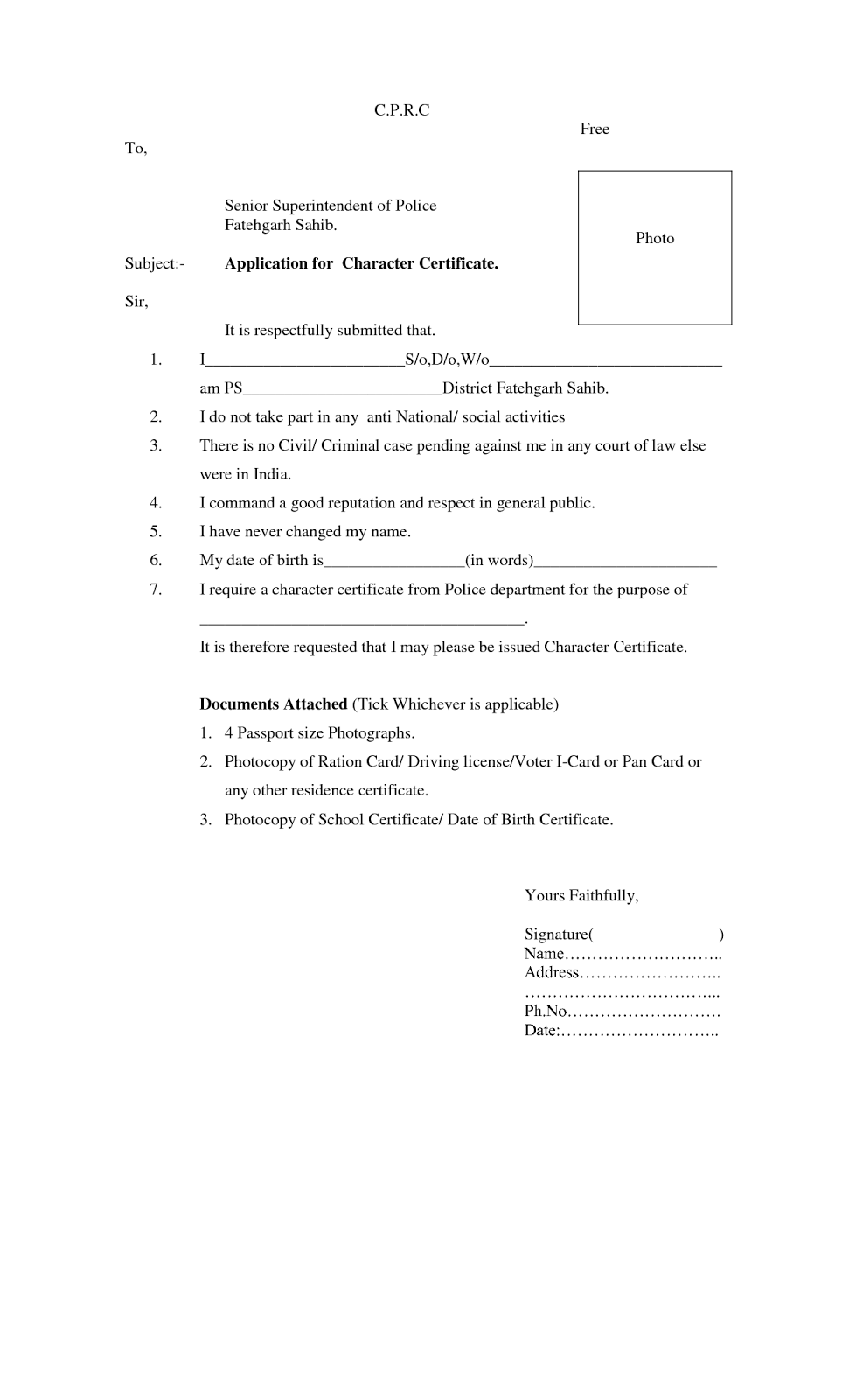 China Z Visa Reference Letter
