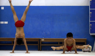 Chinese gymnast kids