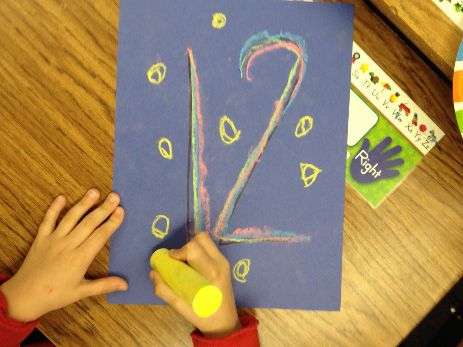 Chalk Numbers Apples and ABC's