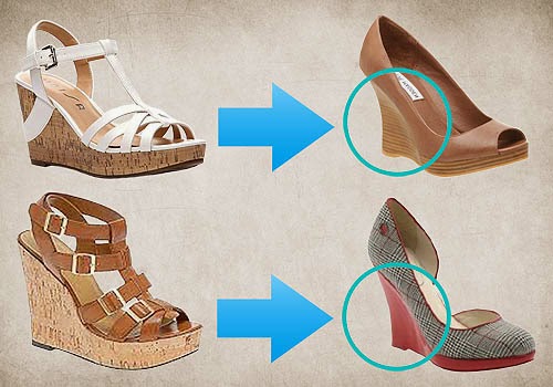 wedges dan high heels