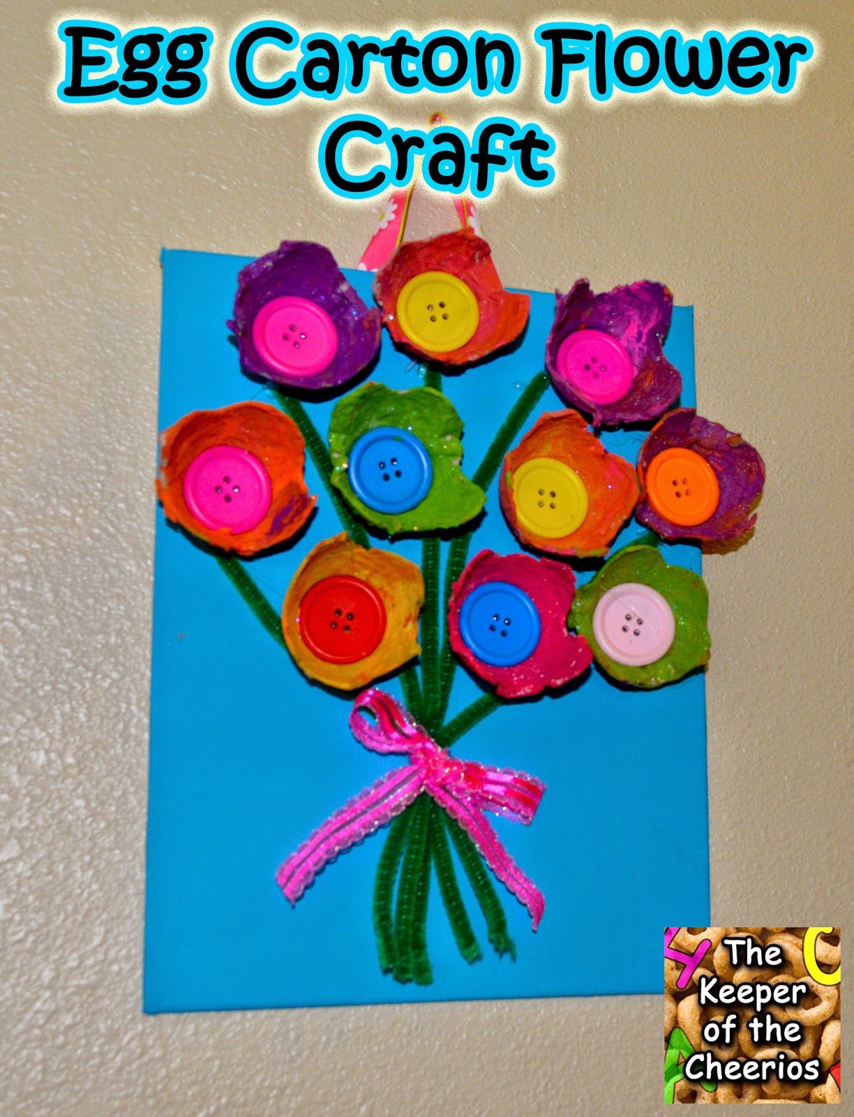 Egg Carton Flower Craft