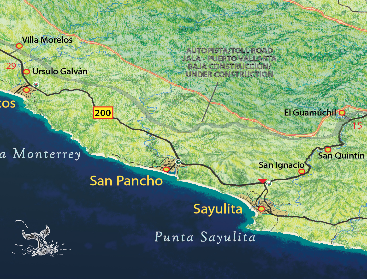 Mapa Jeff Cartography Riviera Nayarit Road Map