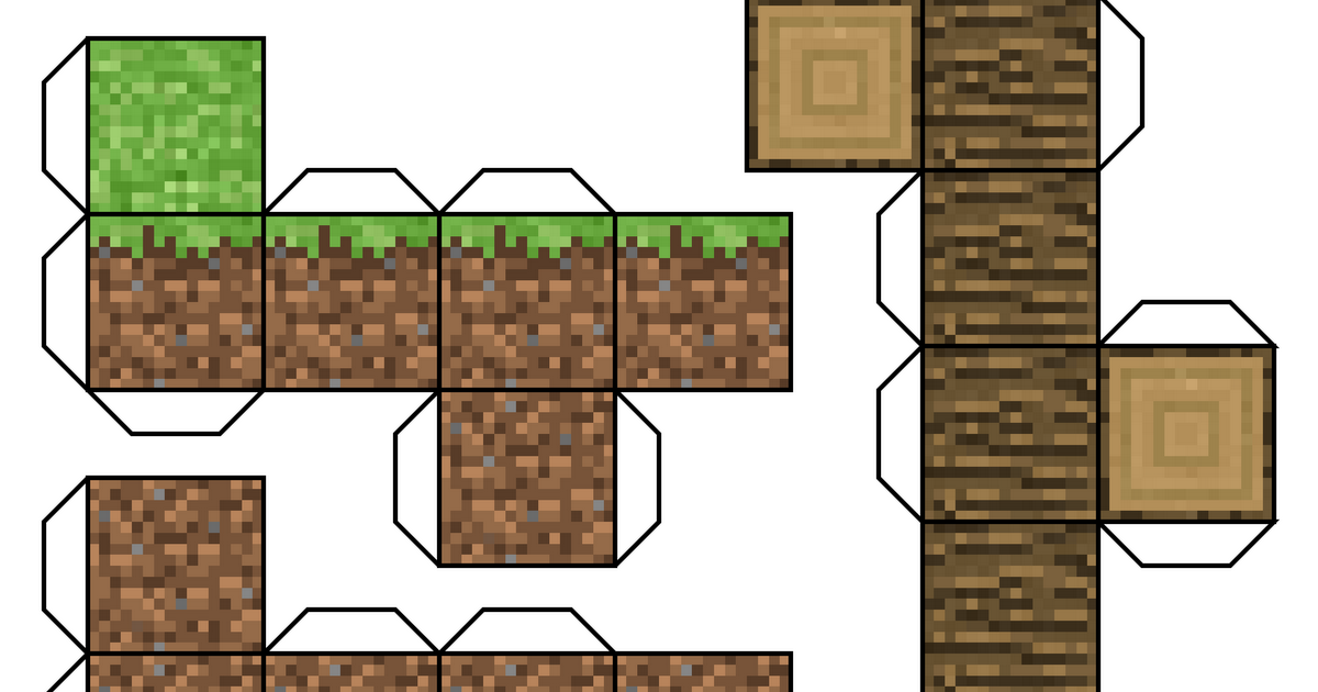 Homemade Minecraft Cardboard Minecraft Blocks