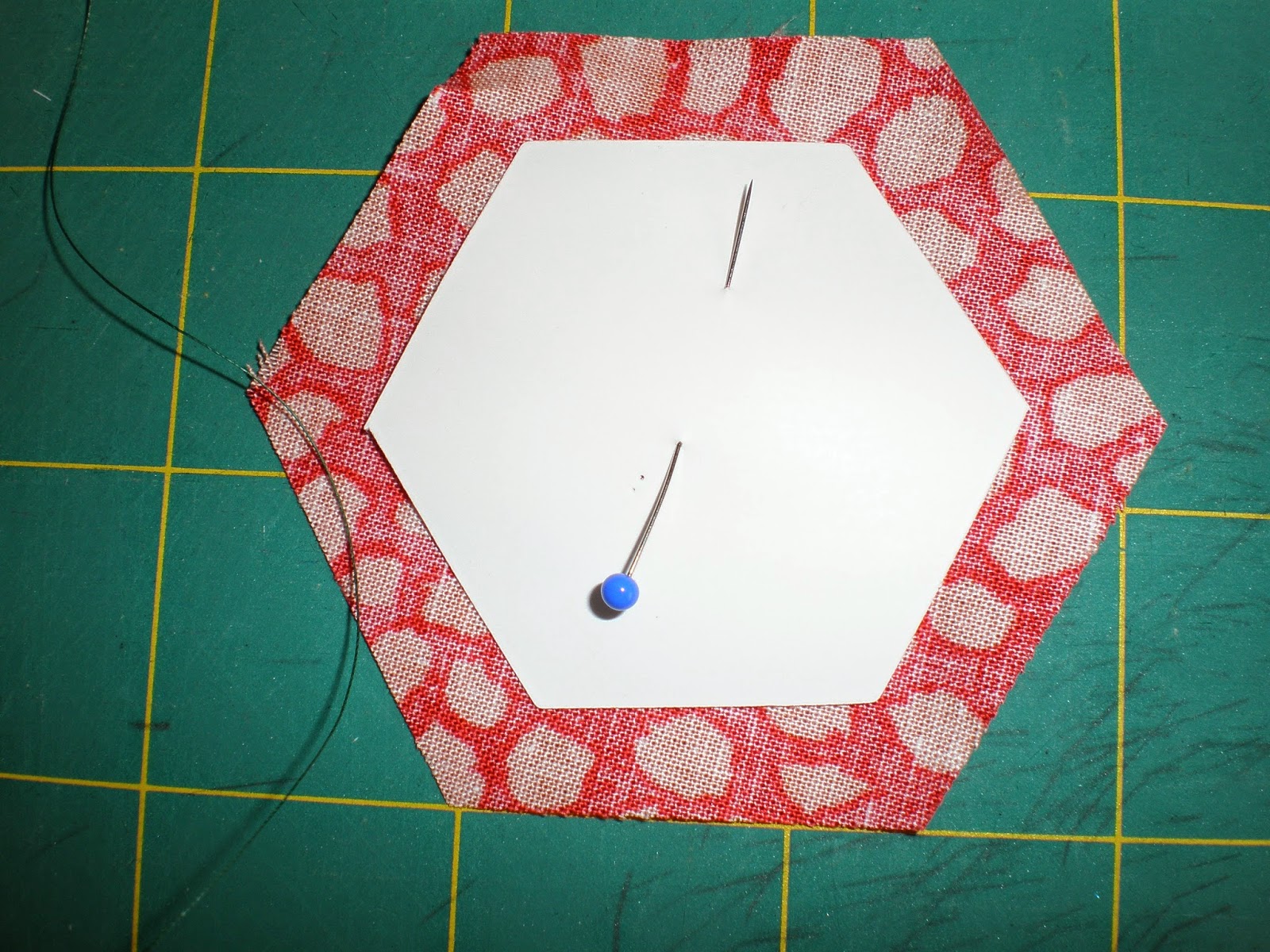 Glorious Applique The Village paper piecing the hexagons tutorial