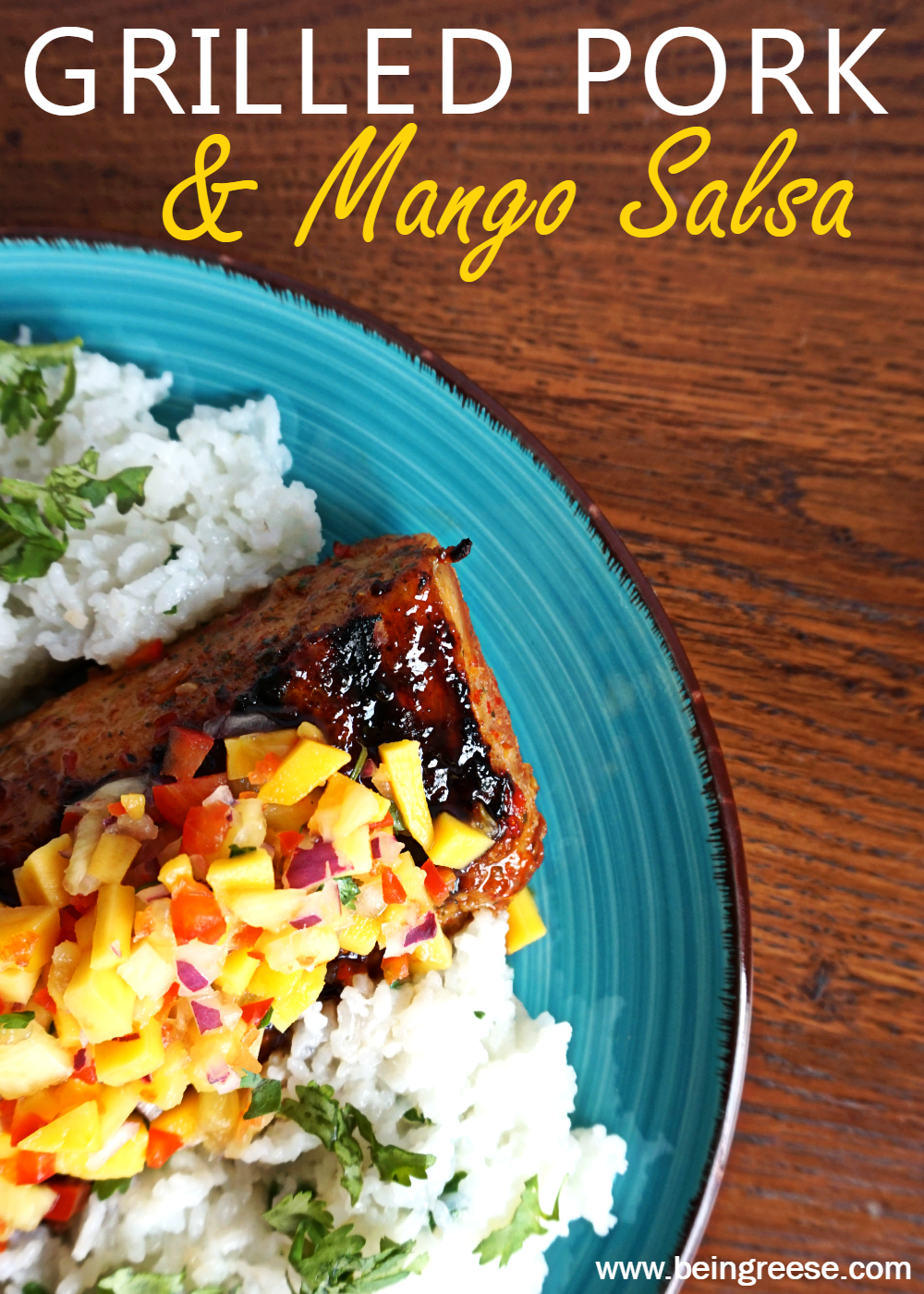 Pork roast with mango salsa recipe Pork roast with mango salsa recipe