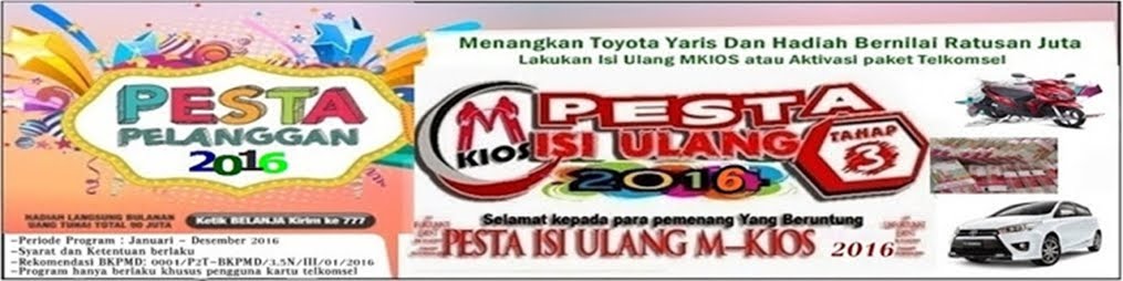 Pemenang Pesta Isi Ulang M-Kios 2016