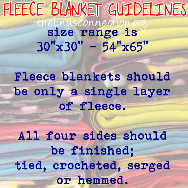 The Linus Connection Two Ways to Make a Single Layer Fleece Blanket
