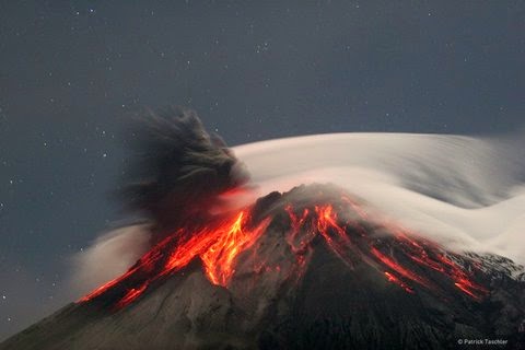 Volcán Tungurahua de Ecuador