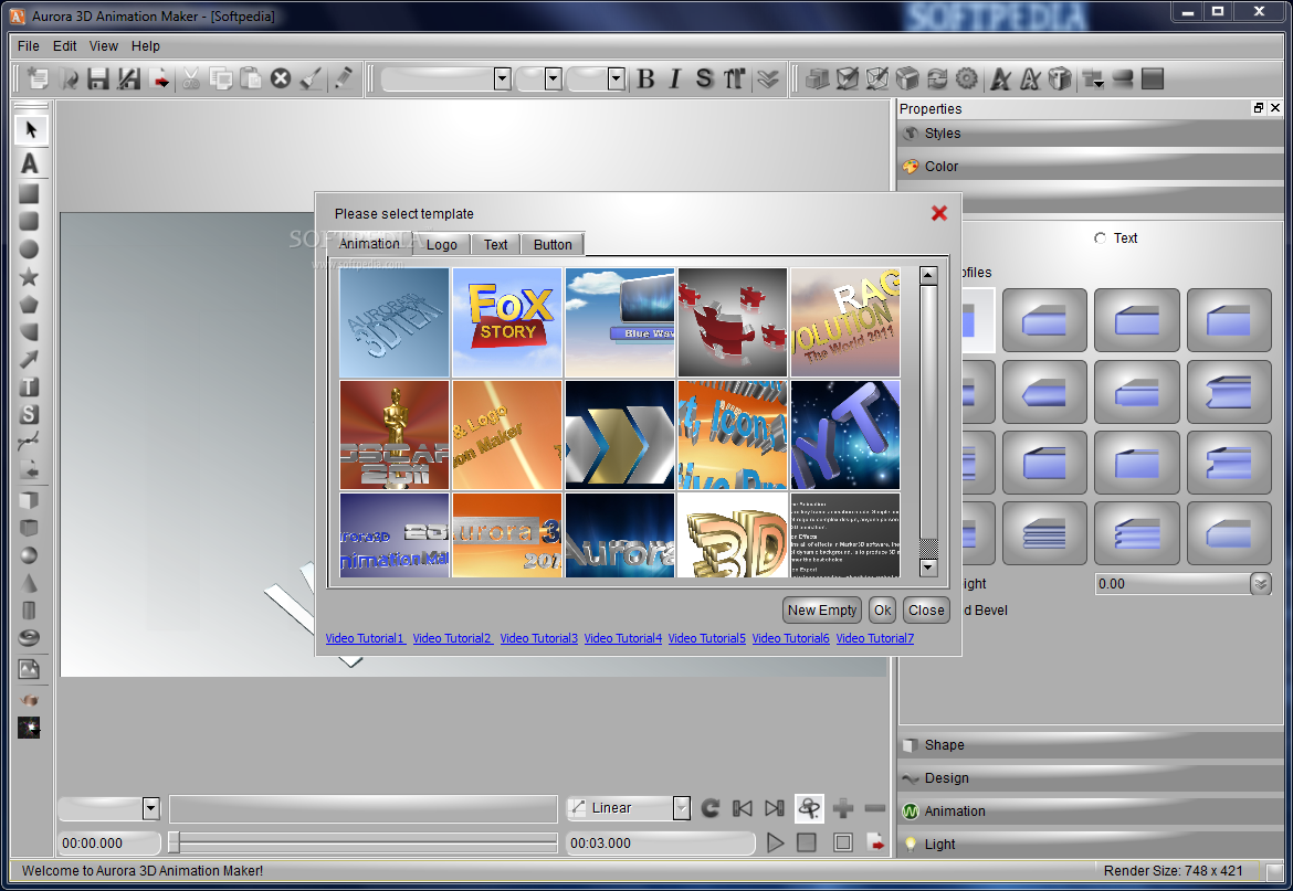 FREE DOWNLOAD SOFTWARE: Aurora 3D Animation Maker v12.09.26