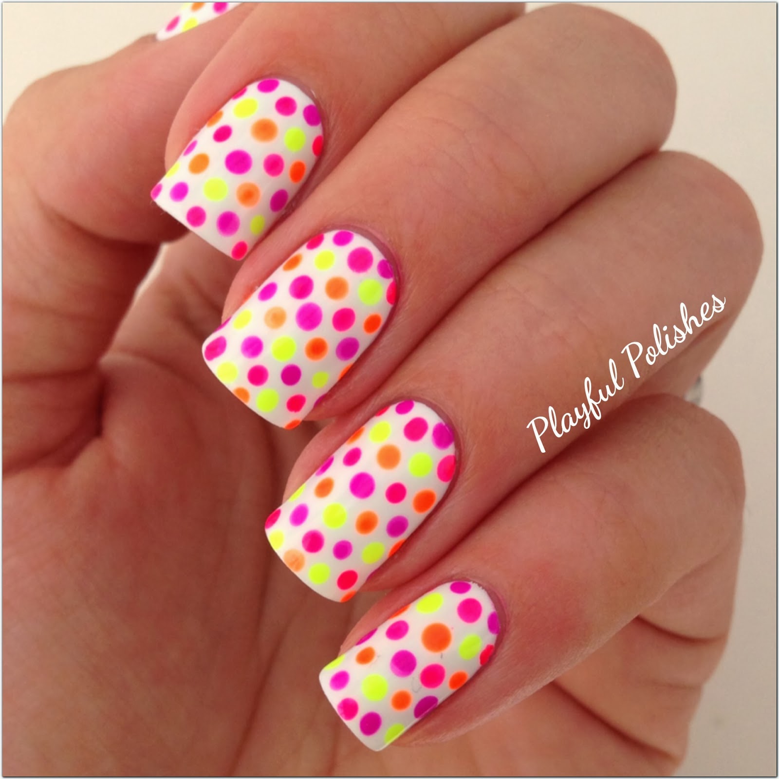 Summer Nails with Dots