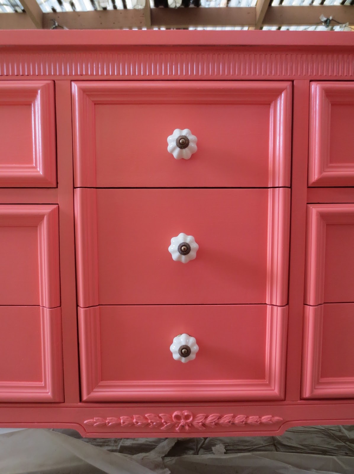 make bake and love: Coral Dresser for the Nursery