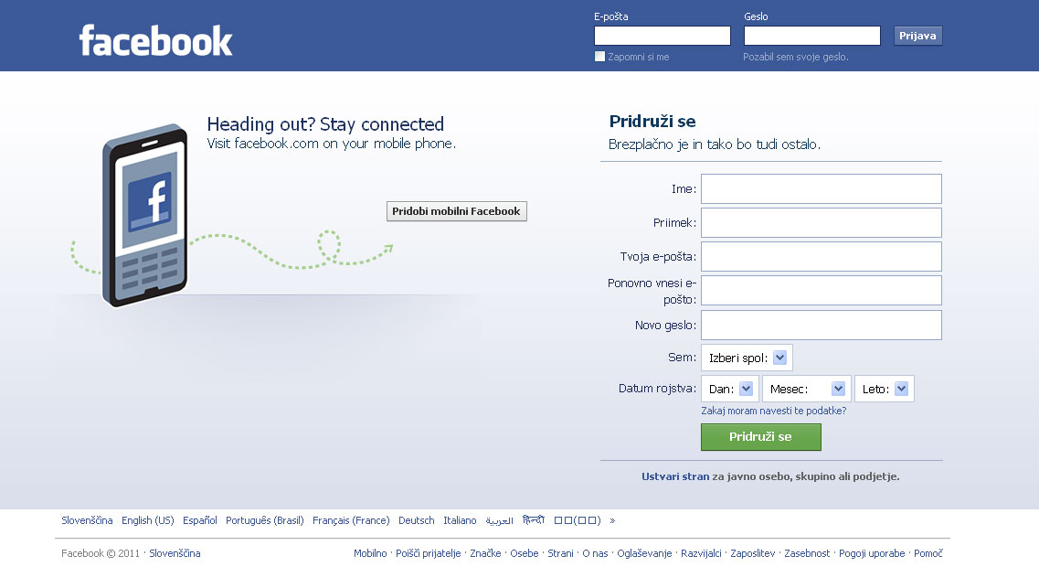 Facebook login Kako se registrirati na Facebooku?