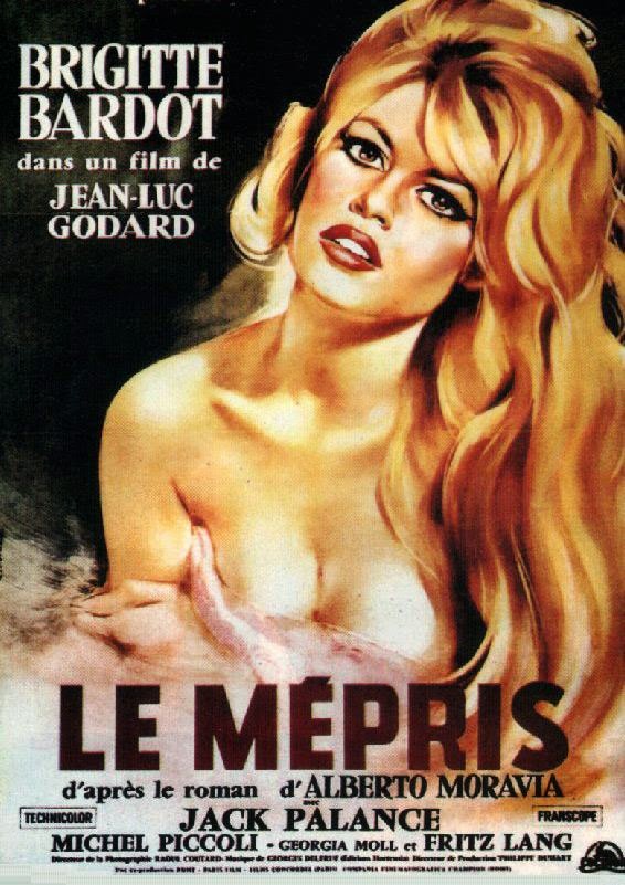 Affiche du Film Le Mépris de Jean Luc Godard 1963