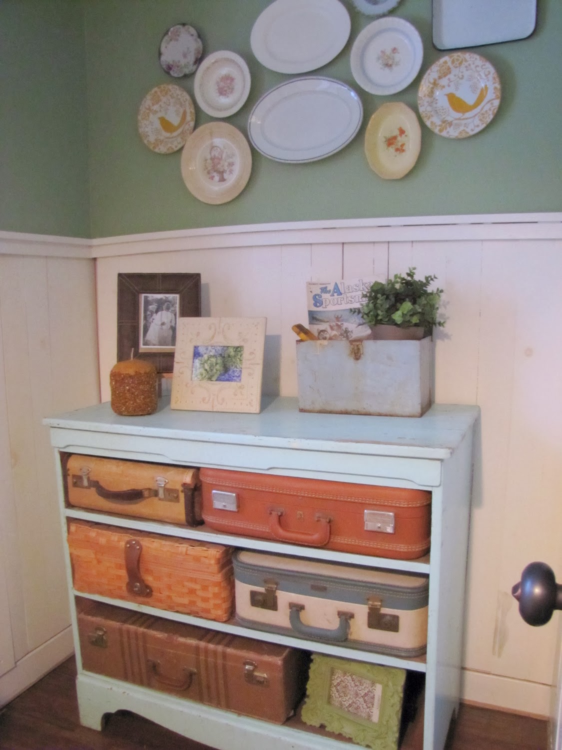 A Little Bit of Patti Ideas To Reuse, Recycle Suitcases For Craft Storage