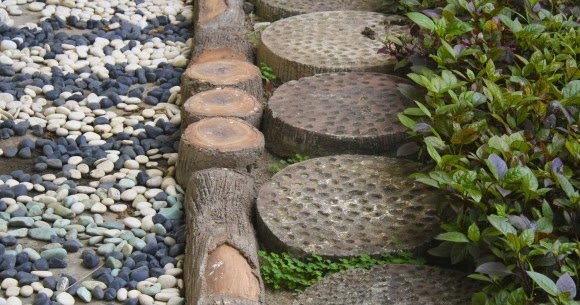 Stone for garden decoration