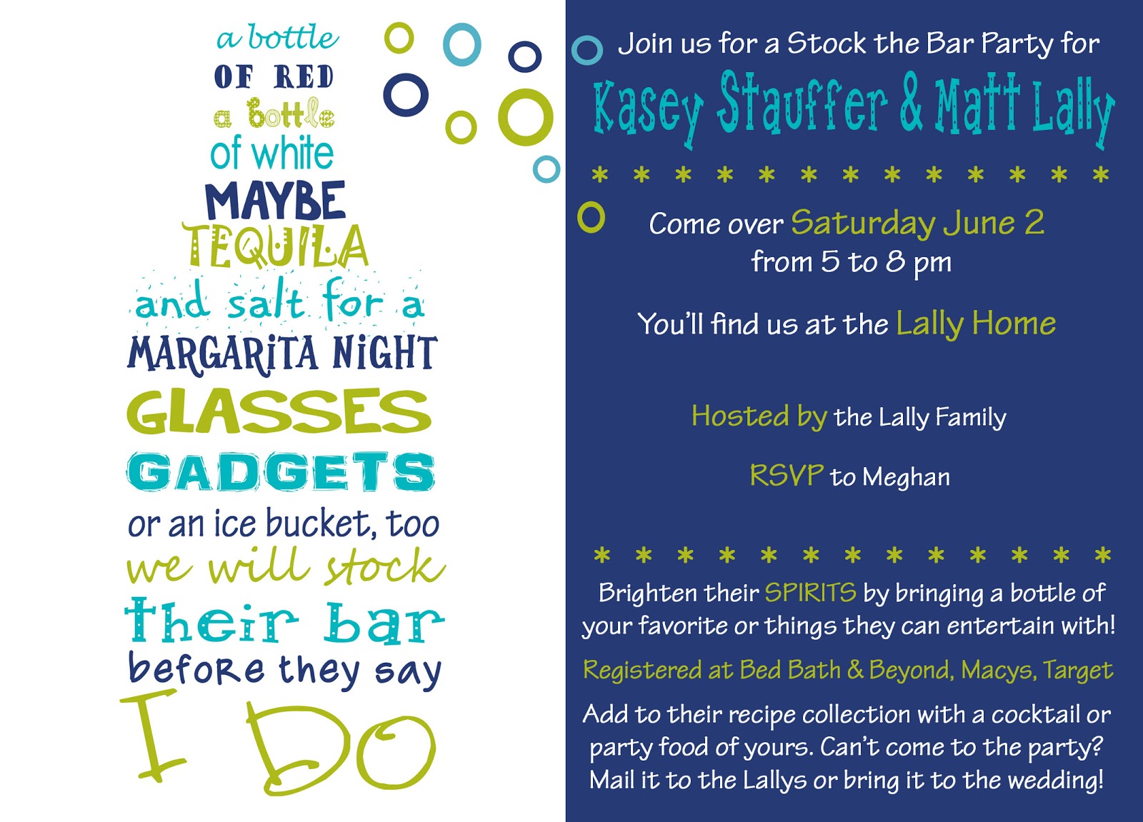 stock the bar party invitations