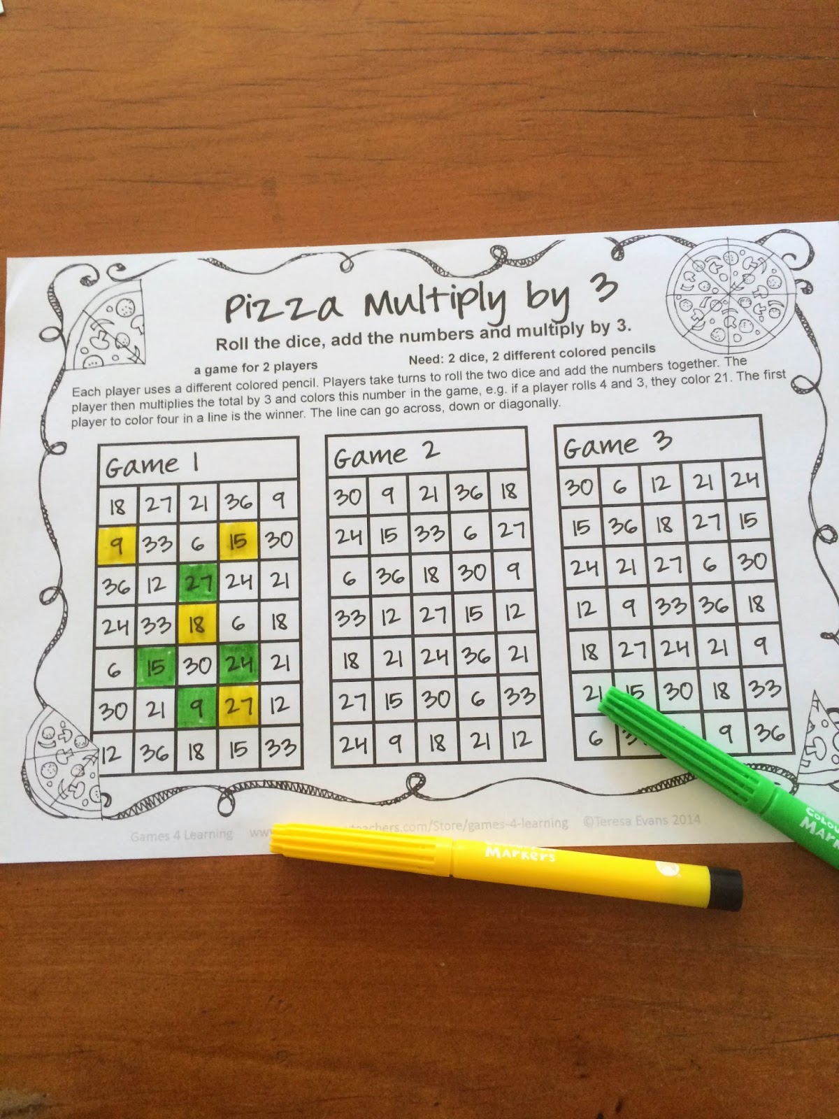 Fun Games 4 Learning More NO PREP Math Games Freebies