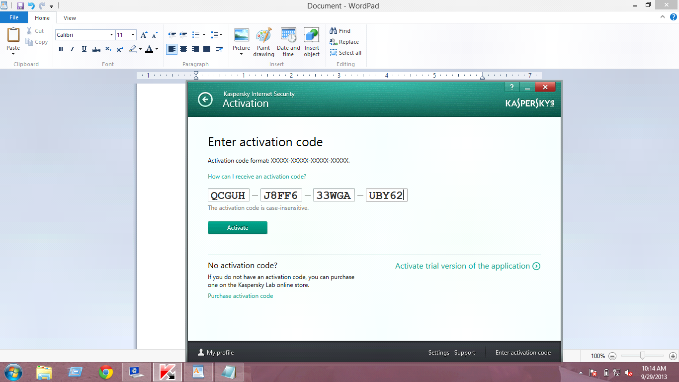 kaspersky key for android