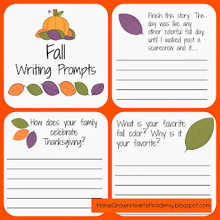 FREE Fall Writing Prompts